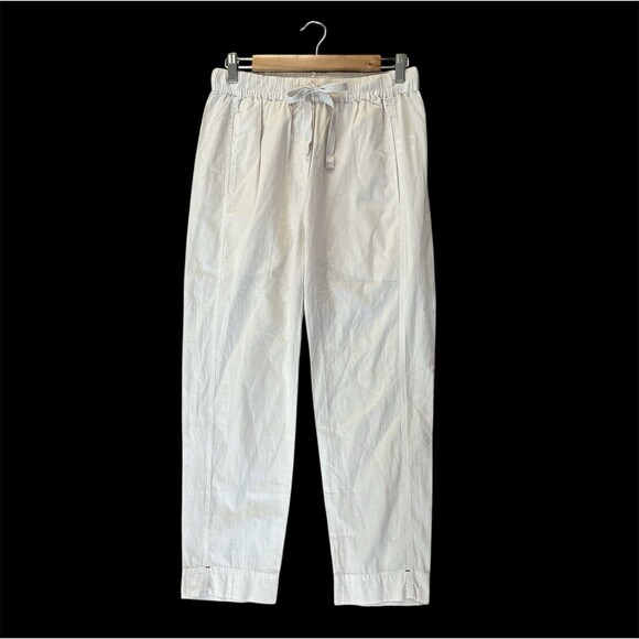XiRENA Size Small Off White Lightweight Pants Drawstring Pockets Minimalist - Picture 1 of 9
